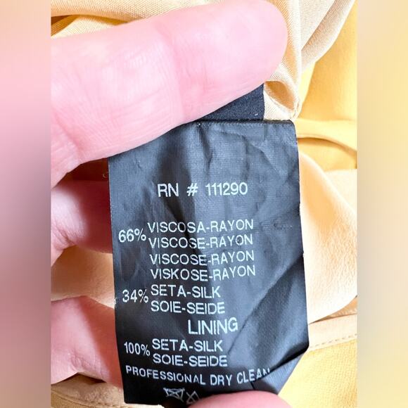 Derek Lam yellow sleeveless fit and flare dress wedding office spring - Picture 12 of 12